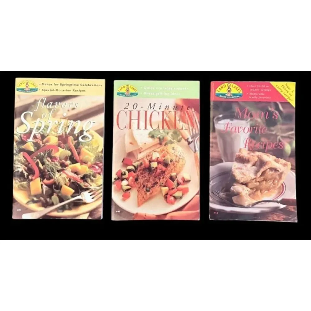Land O Lakes Vintage Recipe Collection Cookbooks Set of 5